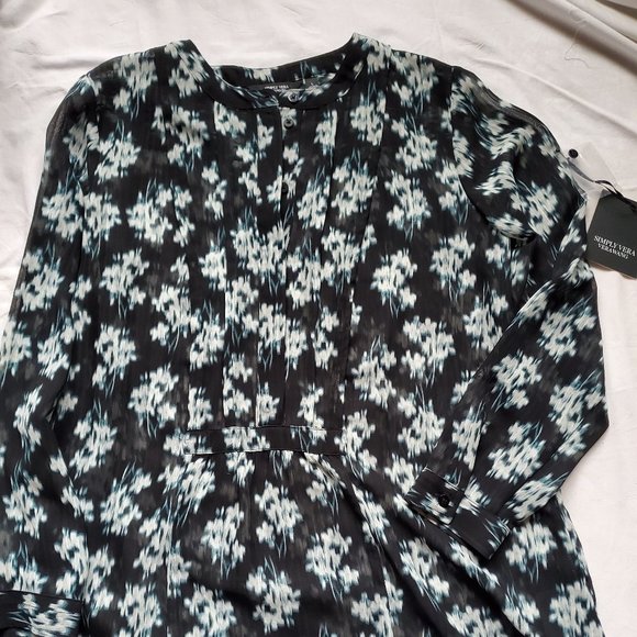 Simply Vera Wang blouse NWT sz L - Picture 1 of 6
